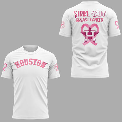 Limited Edition Houston Baseball Strike Out Cancer TShirt-KC07122542
