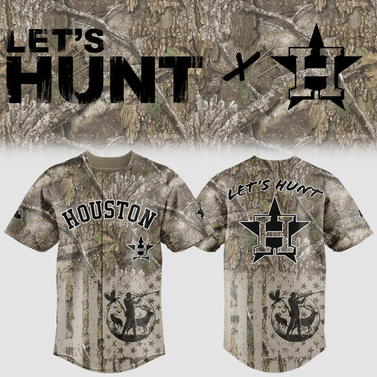 Limited Edition Astros Baseball Hunting Night Jersey-KC07292504