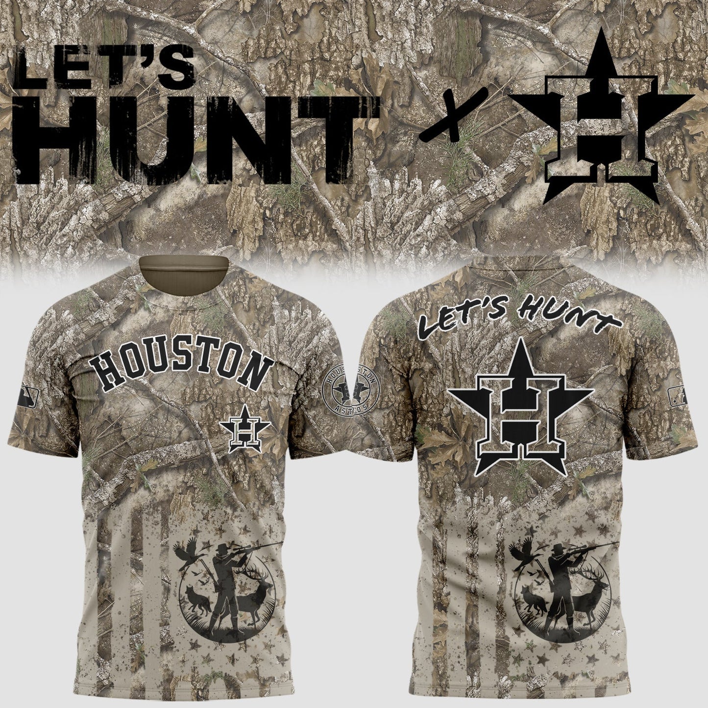 Limited Edition Astros Baseball Hunting Night TShirt-KC07292506