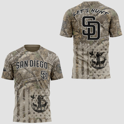 Limited Edition Padres Baseball Hunting Night T-Shirt