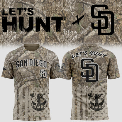 Limited Edition Padres Baseball Hunting Night T-Shirt