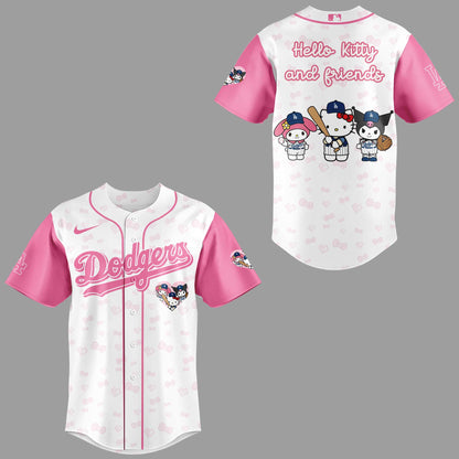 Limited Edition Dodgers x Hello Kitty And Friends 2025 Jersey