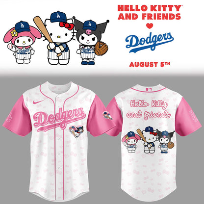 Limited Edition Dodgers x Hello Kitty And Friends 2025 Jersey