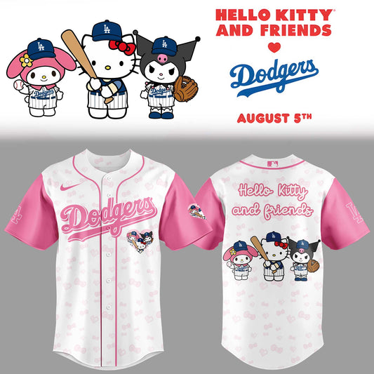 Limited Edition Dodgers x Hello Kitty And Friends 2025 Jersey