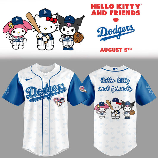 Limited Edition Dodgers x Hello Kitty And Friends 2025 Jersey