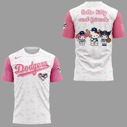 Limited Edition Dodgers x Hello Kitty And Friends 2025 T-Shirt
