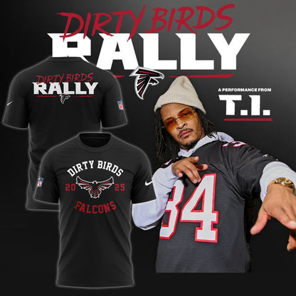Special New Dirty Birds Rally 2025 Black T-Shirt