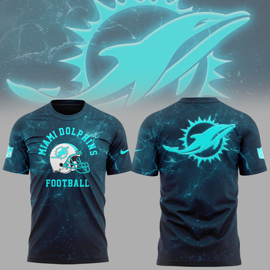Limited Edition Dolphins Football Special Logo TShirt-KC08192527
