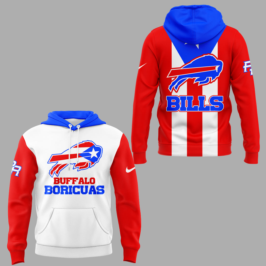 Limited Edition Buffalo Bills Puerto Rican Hoodie-KC08192534