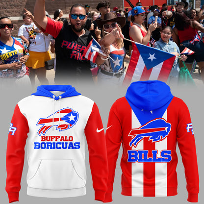 Limited Edition Buffalo Bills Puerto Rican Hoodie-KC08192534