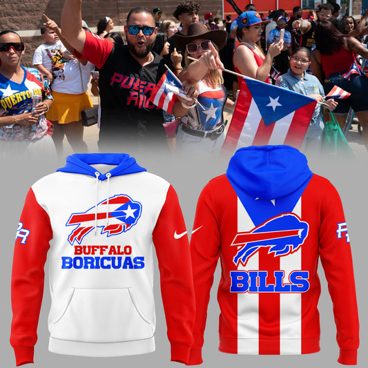 Limited Edition Buffalo Bills Puerto Rican Hoodie-KC08192534