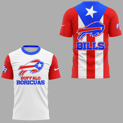 Limited Edition Buffalo Bills Puerto Rican TShirt-KC08192536