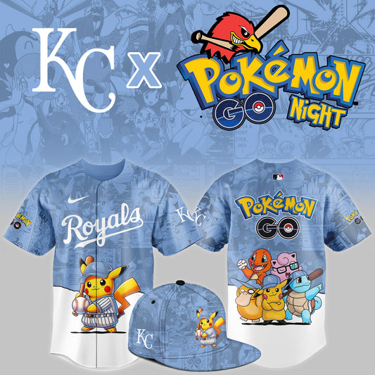 Kansas City Royals 2025 Pokémon GO Night Limited Jersey | MD36