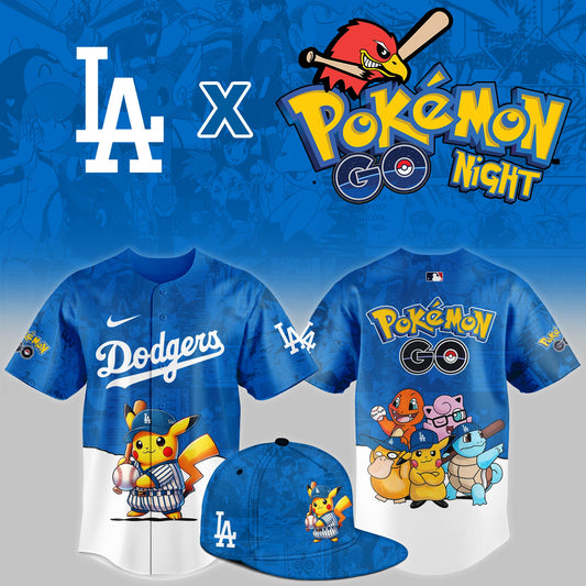 Los Angeles Dodgers 2025 Pokémon GO Theme Night Limited Jersey | ET58