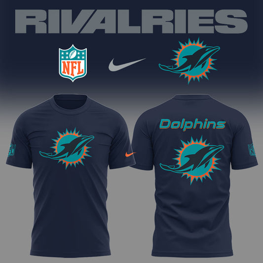 Limited Edition Dolphins Football Rivalries Teaser Logo TShirt-LD2507260009