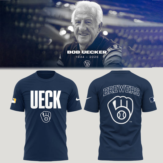 Honoring The Legend, Brewers Baseball Hall of Famer Bob Uecker TShirt -LL0116251200