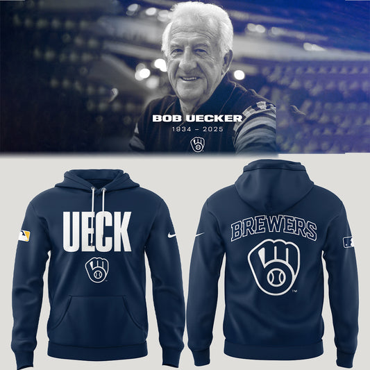 Honoring The Legend, Brewers Baseball Hall of Famer Bob Uecker Hoodie-LL0116251201