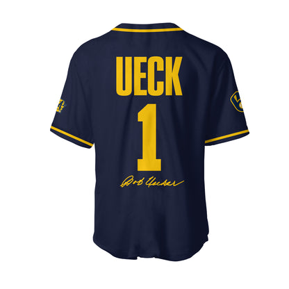 Honoring The Legend, Milwaukee Brewers Baseball Hall of Famer Bob Uecker Jersey