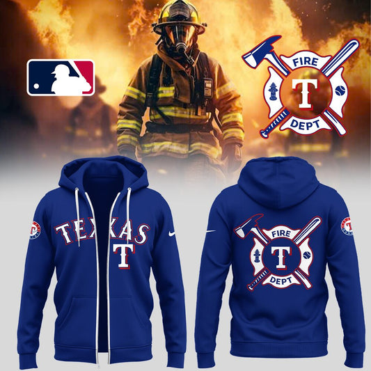 Rangers x Firefighter Appreciation Night Zip Hoodie