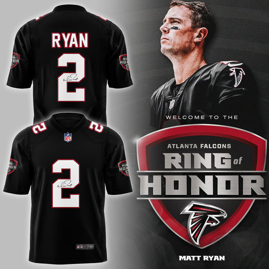 Atlanta Falcons 2025 Limited Matt Ryan Black Football Jersey