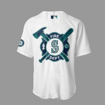 Seattle Mariners x Firefighter Appreciation Night Baseball Jersey-LL250306010