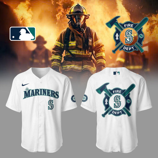 Seattle Mariners x Firefighter Appreciation Night Baseball Jersey-LL250306010
