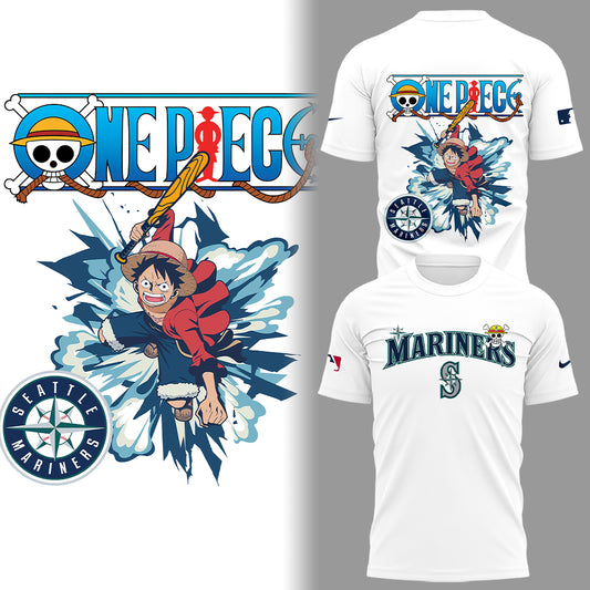 Seattle Mariners x One Piece Night TShirt-LL250319001