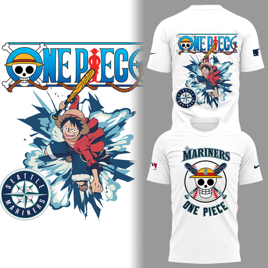 Seattle Mariners x One Piece Night TShirt-LL250319003