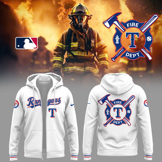 Rangers x Firefighter Appreciation Night Zip Hoodie