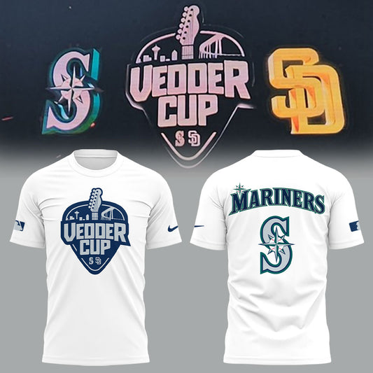 Seattle Mariners x Happy Vedder Cup TShirt-LL250517009