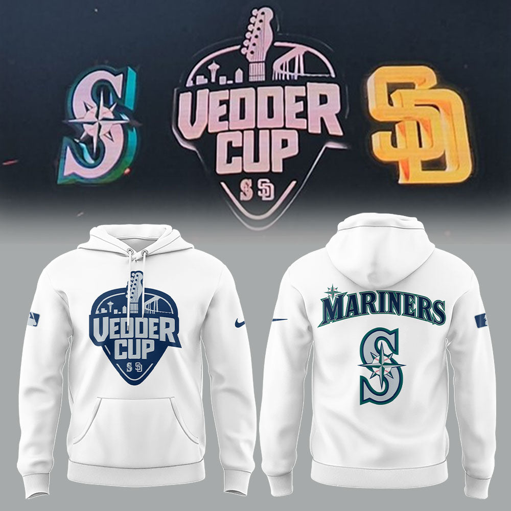 Seattle Mariners x Happy Vedder Cup Hoodie-LL250517010