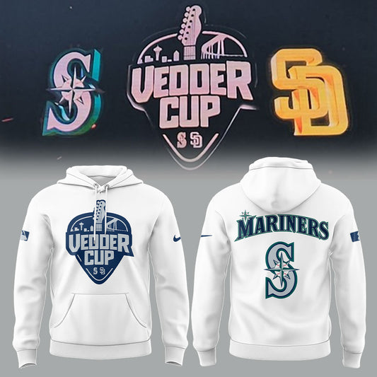 Seattle Mariners x Happy Vedder Cup Hoodie-LL250517010
