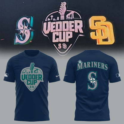 Seattle Mariners x Happy Vedder Cup TShirt-LL250517011