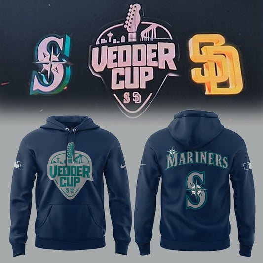Seattle Mariners x Happy Vedder Cup Hoodie-LL250517012