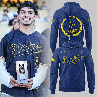 Limited Edition Dodgers Baseball Celebrating Kobe’s bobblehead night at Dodger Stadium Hoodie-LL2508120102