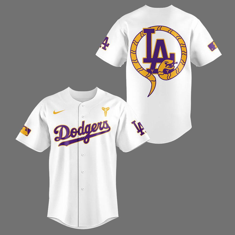 Limited Edition Dodgers Baseball Celebrating Kobe’s bobblehead night at Dodger Stadium W Jersey-LL2508120107