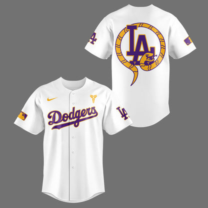 Limited Edition Dodgers Baseball Celebrating Kobe’s bobblehead night at Dodger Stadium W Jersey-LL2508120107