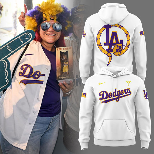 Limited Edition Dodgers Baseball Celebrating Kobe’s bobblehead night at Dodger Stadium W Hoodie-LL2508120109