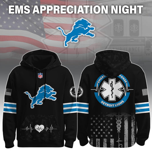 Detroit Lions x EMS Appreciation Night Game Hoodie