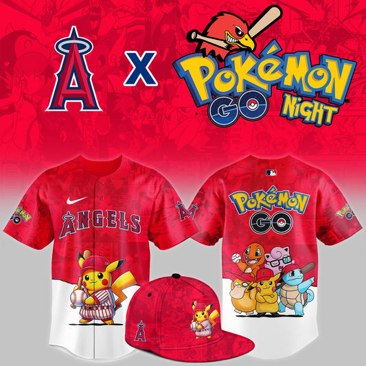 LA Angels 2025 Pokémon GO Night Limited Jersey | JH33