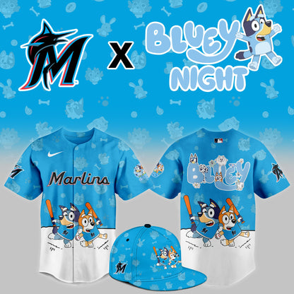 Miami Marlins 2025 Bluey Night Event Limited Jersey | TE85