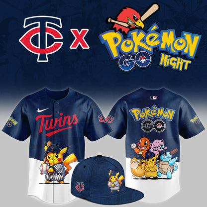 Minnesota Twins 2025 Pokémon GO Night Limited Jersey | WY84