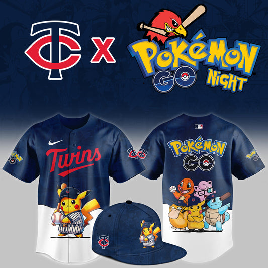 Minnesota Twins 2025 Pokémon GO Night Limited Jersey | WY84