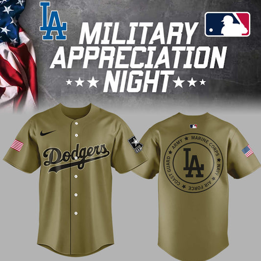Limited Edition LA Dodgers x Military Appreciation Night 2025 Jersey