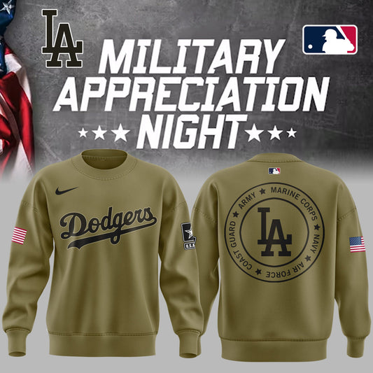Limited Edition LA Dodgers x Military Appreciation Night 2025 Sweatshirt