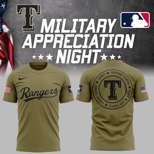 Rangers x Military Appreciation Night  T-Shirt