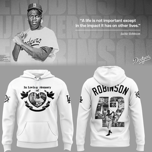 Limited Edition LA Dodgers x Jackie Robinson Day 2025 Hoodie