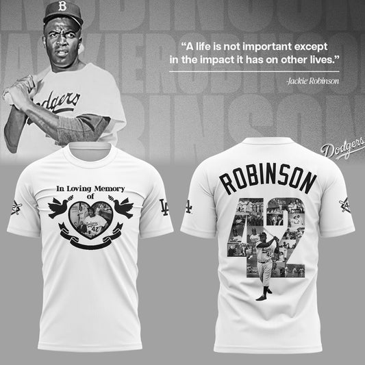 Limited Edition LA Dodgers x Jackie Robinson Day 2025 T-Shirt