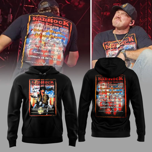 Limited Edition Morgan Wallen Live in Houston KID ROCK Hoodie-ND062325247
