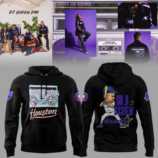 Limited Edition Astros Baseball x DJ Screw Hoodie-ND06282518